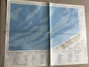 Oude militaire stafkaart uit 1990 van Oostduinkerke beschikbaar voor biedingen
