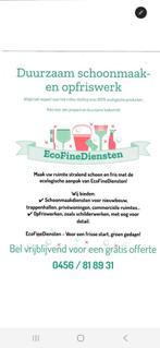 Schoonmaak en opfriswerken - Ecologisch en betrouwbaar, Diensten en Vakmensen