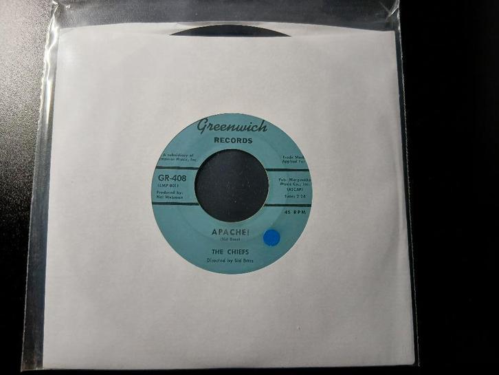 The Chiefs – Apache! '7 '' Popcorn, Cd's en Dvd's, Vinyl Singles, Zo goed als nieuw, Single, Overige genres, 7 inch, Ophalen of Verzenden