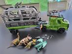 Dinosaurus vrachtwagen + 4 dino's, Kinderen en Baby's, Speelgoed | Actiefiguren, Ophalen, Zo goed als nieuw