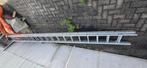 Ladder 2 x 18 treden, Doe-het-zelf en Bouw, Ladders en Trappen, Ophalen, Gebruikt, Ladder