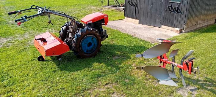 motoculteur NIBBI 800 met grondfrees en omkeerbare ploeg, Zakelijke goederen, Landbouw | Tractoren, Gebruikt, Ophalen