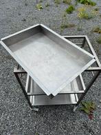 Pro roestvrijstalen trolley met wielen, Ophalen, Inox Meubilair