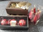 Lot de boules et flammes de Noël en verre, Enlèvement ou Envoi, Neuf