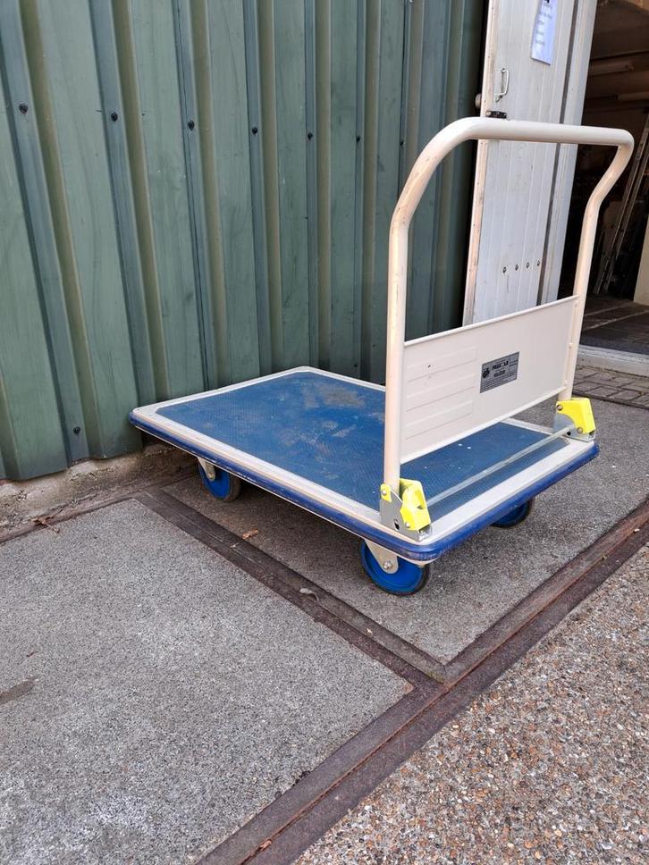 Plateauwagen Draagvermogen 500 kg merk Prestar, Doe-het-zelf en Bouw, Transportwagens, Zo goed als nieuw, Transportkar, Ophalen