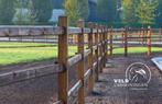 Doorsteek omheining, Paddock, Weide, Houten afrastering, Hek, Dieren en Toebehoren, Weidegang, 4 paarden of pony's of meer