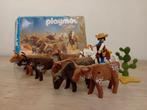 Playmobil Western Cowboy met Longhorn koeien - 3749, Ophalen of Verzenden, Zo goed als nieuw