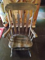 houten schommelstoel, Huis en Inrichting, Ophalen, Gebruikt, Bruin, Eén