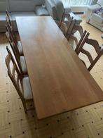 Table de salle à manger en chêne & 6 chaises assorties, Maison & Meubles, Salles à manger complètes, Enlèvement