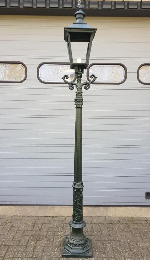 Grote gietijzeren lantaarnpalen lantaarnpaal lantaarn 280 cm, Antiek en Kunst, Antiek | Verlichting, Ophalen of Verzenden