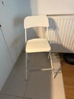 Witte hoge stoel, Huis en Inrichting, Barkrukken, Ophalen, Kunststof, 60 tot 90 cm, Gebruikt