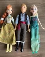 3 Frozen popjes Elza, Anna en Ktristof samen, Collections, Poupées, Utilisé, Enlèvement ou Envoi, Poupée