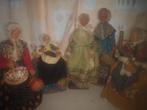 Lot de 10 santons habillés, Collections, Enlèvement ou Envoi, Utilisé