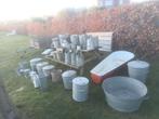 Zeer grote hoeveelheid zinken en aluminium voorwerpen, Tuin en Terras, Ophalen