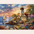 Peinture au diamant Maison de plage côtière 40x50cm (carrée), Envoi, Neuf, Bricolage