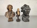 3 gipsen beelden Beethoven, Antiquités & Art, Art | Sculptures & Bois, Enlèvement ou Envoi