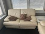 Lederen salon, Huis en Inrichting, Ophalen, Gebruikt, Leer