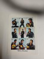 Een postzegelvel over Elvis Presley kleur verschillend 9, Postzegels en Munten, Ophalen