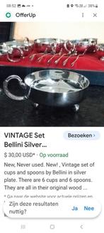 6 vintage cups by bellini silverplate, Maison & Meubles, Enlèvement ou Envoi, Neuf