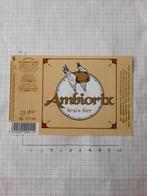 Bieretiket ambiorix, Verzamelen, Ophalen of Verzenden, Nieuw