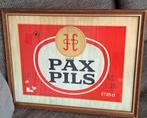 pax pils kader 33cm op 43cm oud zeldzaam, Verzamelen, Biermerken, Ophalen, Gebruikt, Reclamebord, Plaat of Schild, Overige merken