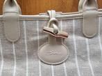 Longchamp Roseau Reversible schoudertas beige/blauw-grijs, Handtassen en Accessoires, Ophalen of Verzenden, Nieuw, Beige, Overige merken