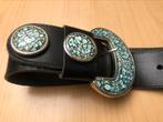 Riem met turquoise/witte gesp, Kleding | Dames, Gedragen, Heupriem, Wit