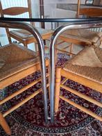 4 stoelen, Ophalen, Riet of Rotan, Bruin, Zo goed als nieuw