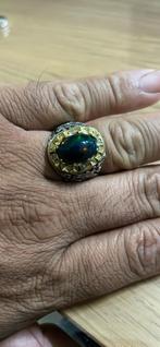 Sterling zilver 925 ring met Opaal steen en 4 diamantjes, Ophalen