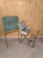 "TORCK" Schoolbank met Stoel & Krijtbord – jaren 60/70, Gebruikt, Overige typen, Warandestraat 51, Nazareth, Info@keukiesshop.com