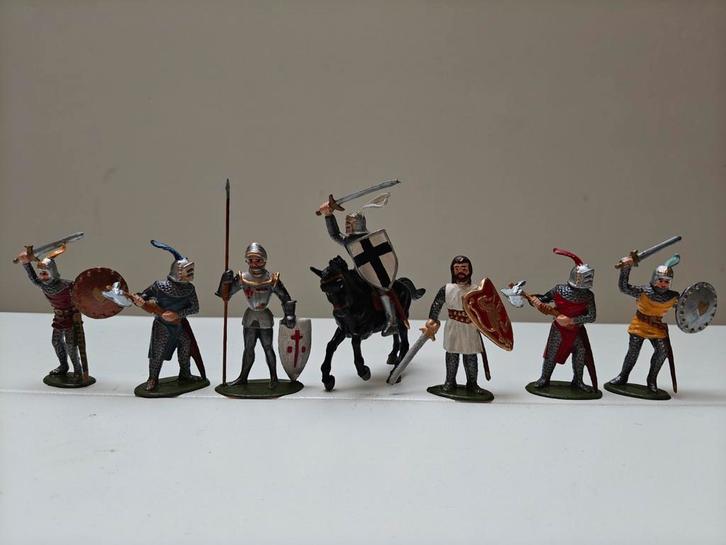 Lot ridders en soldaten 54 mm geschilderd, Hobby en Vrije tijd, Modelbouw | Figuren en Diorama's, Zo goed als nieuw, Figuur of Figuren