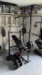 Complete homegym set te koop 115kg gewicht., Sport en Fitness, Ophalen, Gebruikt