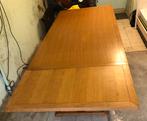 Eiken tafel: uitschuifbare tafel tot max. 3m, Huis en Inrichting, Gebruikt, Ophalen