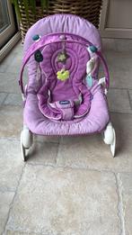 Chicco relax hopla bouncer lilla, Chaise rebondissante, Enlèvement, Utilisé, Avec ceinture(s)