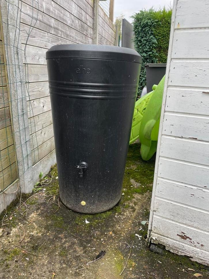 Elho Regenton 200 liter, Tuin en Terras, Regentonnen, Zo goed als nieuw, Kunststof, 150 liter of meer, Met kraantje, Ophalen