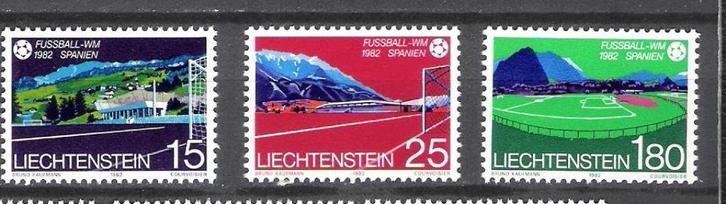 Liechtenstein 1982 Wereldkampioenschappen voetbal Espana '82, Postzegels en Munten, Postzegels | Thematische zegels, Postfris