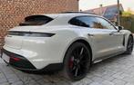 Porsche Taycan GTS / Sport Turismo / Gris Craie / FULL OPTIO, Auto's, Porsche, Automaat, 4 zetels, Gebruikt, Zwart