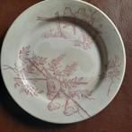 assiette ancienne oiseaux rose Terre de fer, Ophalen