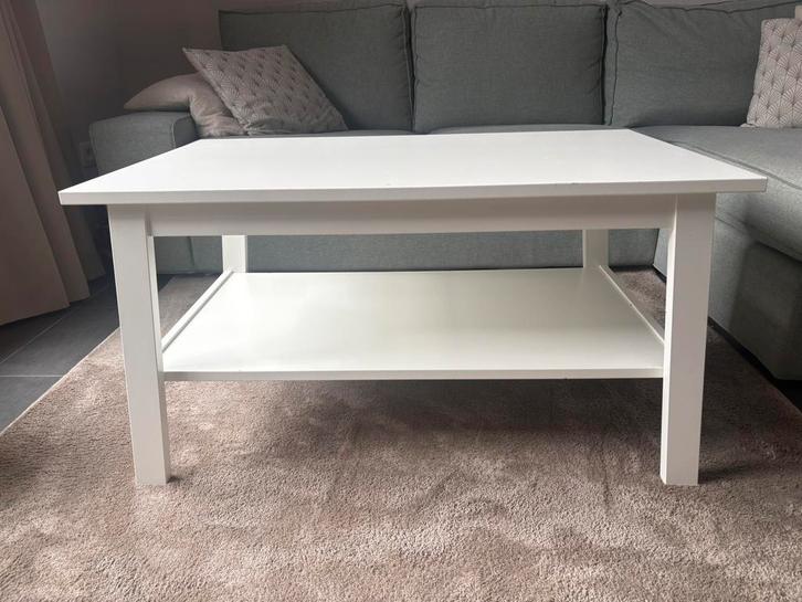IKEA LUNNARP Salontafel, 90 x 55 cm, wit, Huis en Inrichting, Tafels | Salontafels, Gebruikt, Minder dan 50 cm, 50 tot 100 cm