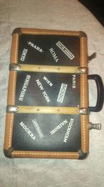 Vintage Valise malette deco 38 x 24 x 13 cm, Bijoux, Sacs & Beauté, Valises, Enlèvement ou Envoi, Utilisé