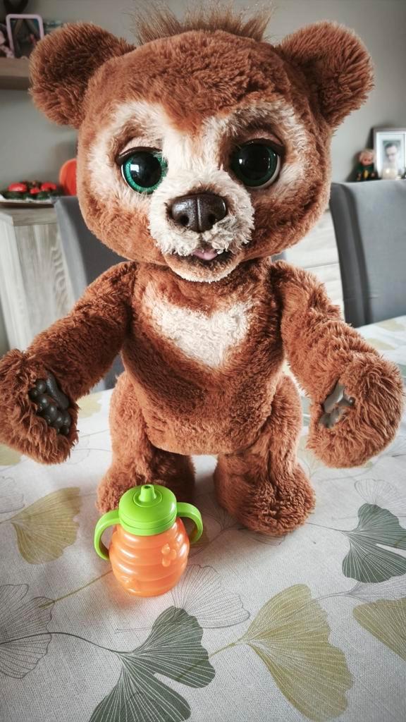 Fur real cubby bear, Kinderen en Baby's, Speelgoed | Knuffels en Pluche, Zo goed als nieuw, Beer, Ophalen of Verzenden