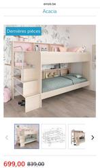 Hoogwaardig stapelbed met opbergruimte, Ophalen, 90 cm, 160 tot 180 cm, Tweepersoons