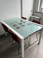 Ligne Roset Vintage Extensia Dining Table, Ophalen, Gebruikt, 100 tot 150 cm, Glas