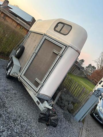 Paardentrailer te koop, Enlèvement, Comme neuf, Remorque 1½ cheval