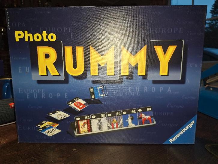 FOTO RUMMY, Hobby en Vrije tijd, Gezelschapsspellen | Bordspellen, Zo goed als nieuw, Drie of vier spelers, Ophalen of Verzenden