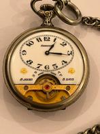Zeldzame zakhorloge hebdomas 8 jours, Handtassen en Accessoires, Horloges | Antiek, Ophalen, Zakhorloge