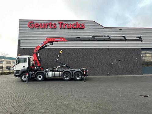 MAN TGS 35.460 8X4 BL+ HYVA 18.55.S HAAKARMSYSTEEM EFFER 395, Auto's, Vrachtwagens, ABS, Achteruitrijcamera, Airconditioning, Centrale vergrendeling