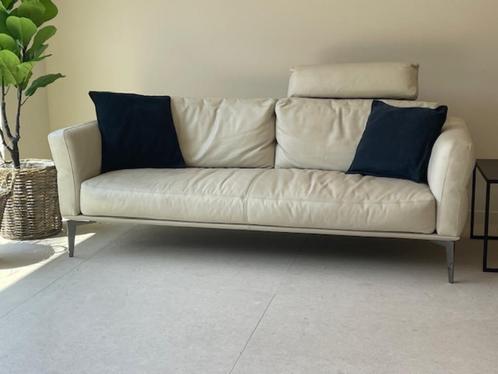 zetel, Huis en Inrichting, Zetels | Zetels, Zo goed als nieuw, Rechte bank, Driepersoons, 200 tot 250 cm, 75 tot 100 cm, Leer