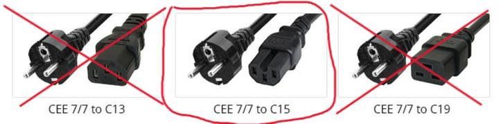 Câble d'alimentation Volex C15 NEUF, Informatique & Logiciels, Pc & Câble réseau, Neuf, Enlèvement ou Envoi