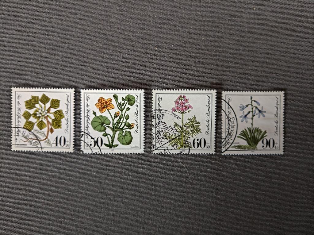 POSTZEGELS DUITSLAND BLOEMEN 1981 TE KOOP AFGEPRIJSD, Ophalen of Verzenden, BRD, Gestempeld